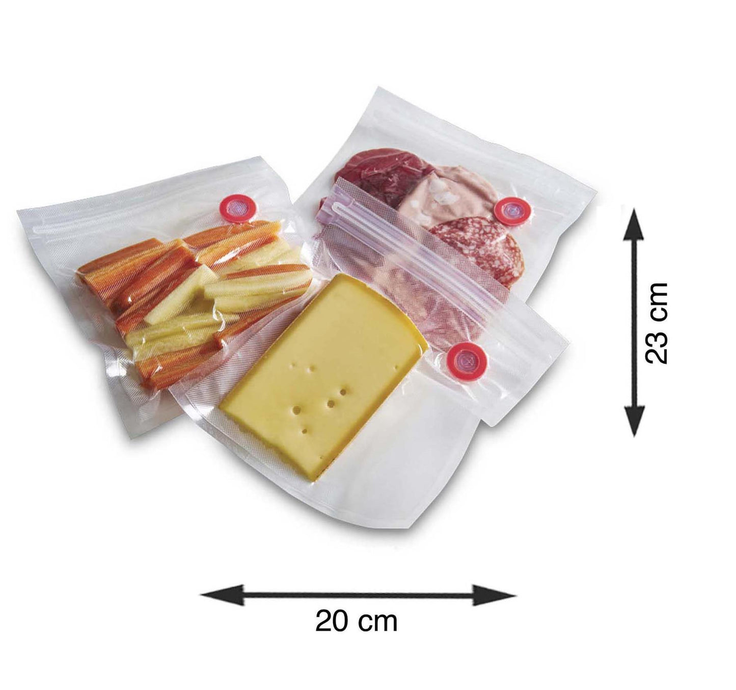 Solis 10 Pieces 20 x 23 cm Zip Vacuum Sealer Bags