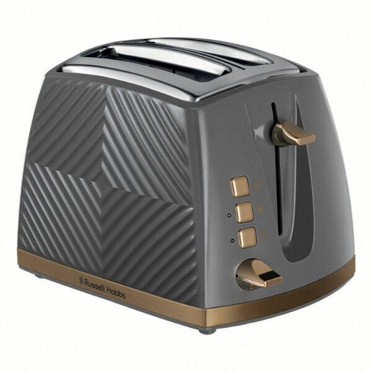 Russell Hobbs Groove 2-Slice Toaster Grey