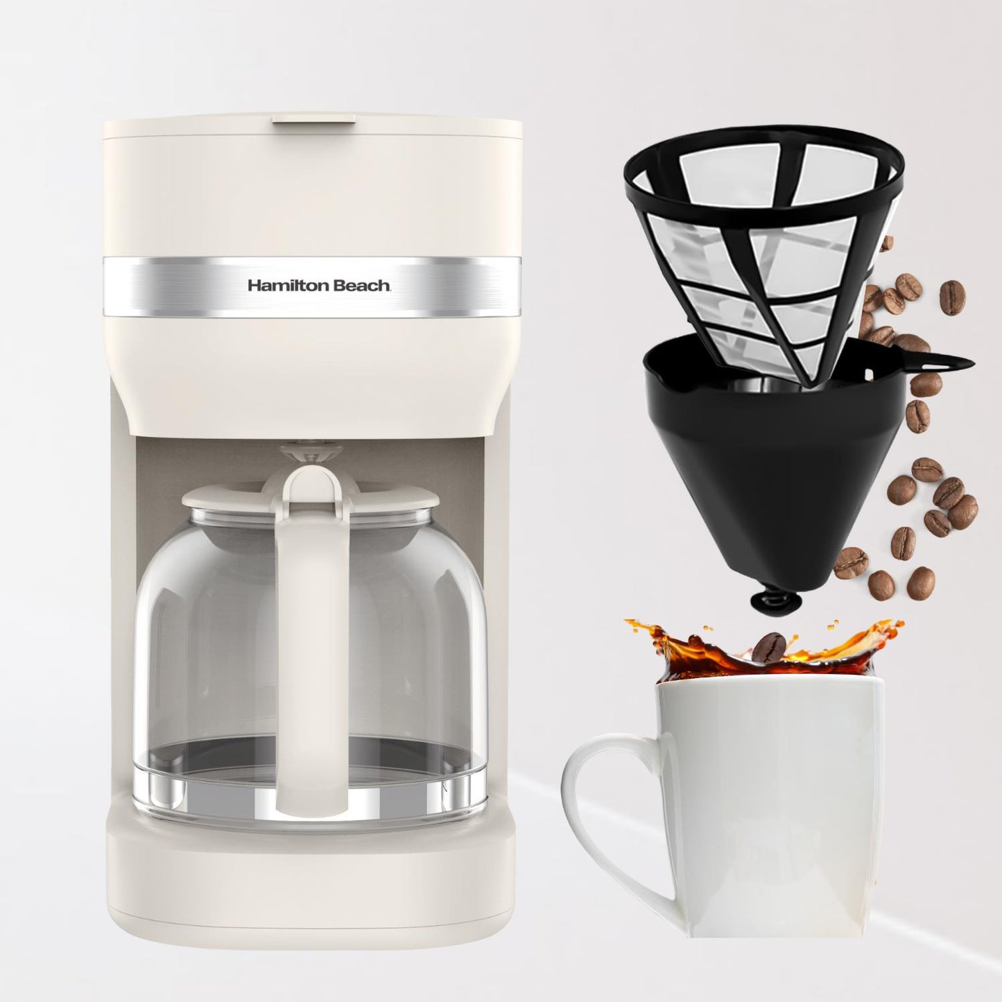 Hamilton Beach Ella 1.5L Matte Latte Filter Coffee Machine