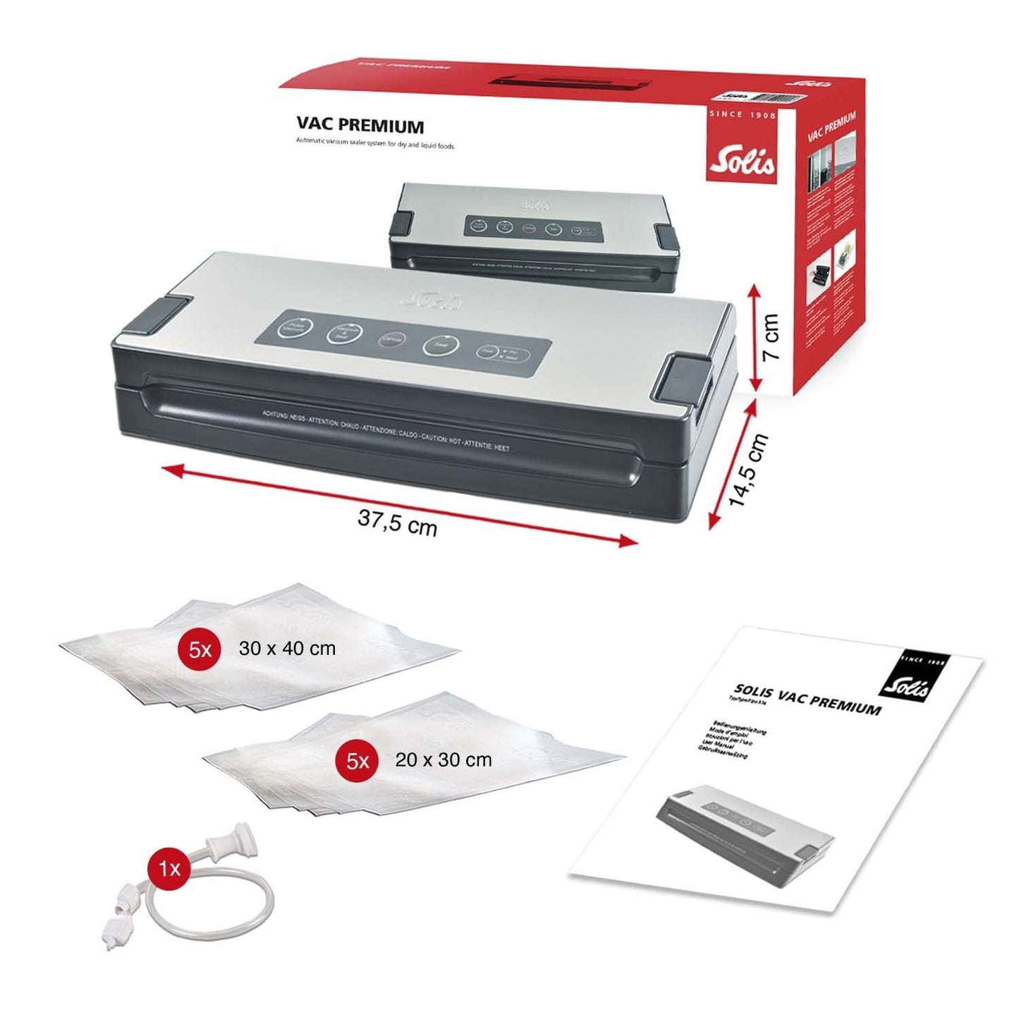 Solis Vac Premium 574 Automatic Vacuum Sealer Machine