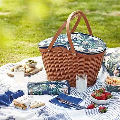 Navigate Summerhouse Java 4 Person Insulated Picnic Basket Cooler