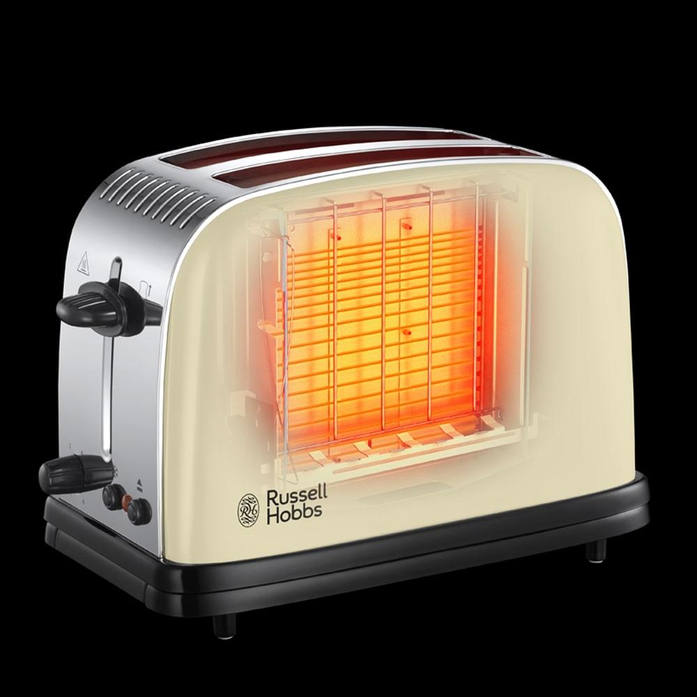 Russell Hobbs Colours Plus Cream 2 Slice Toaster