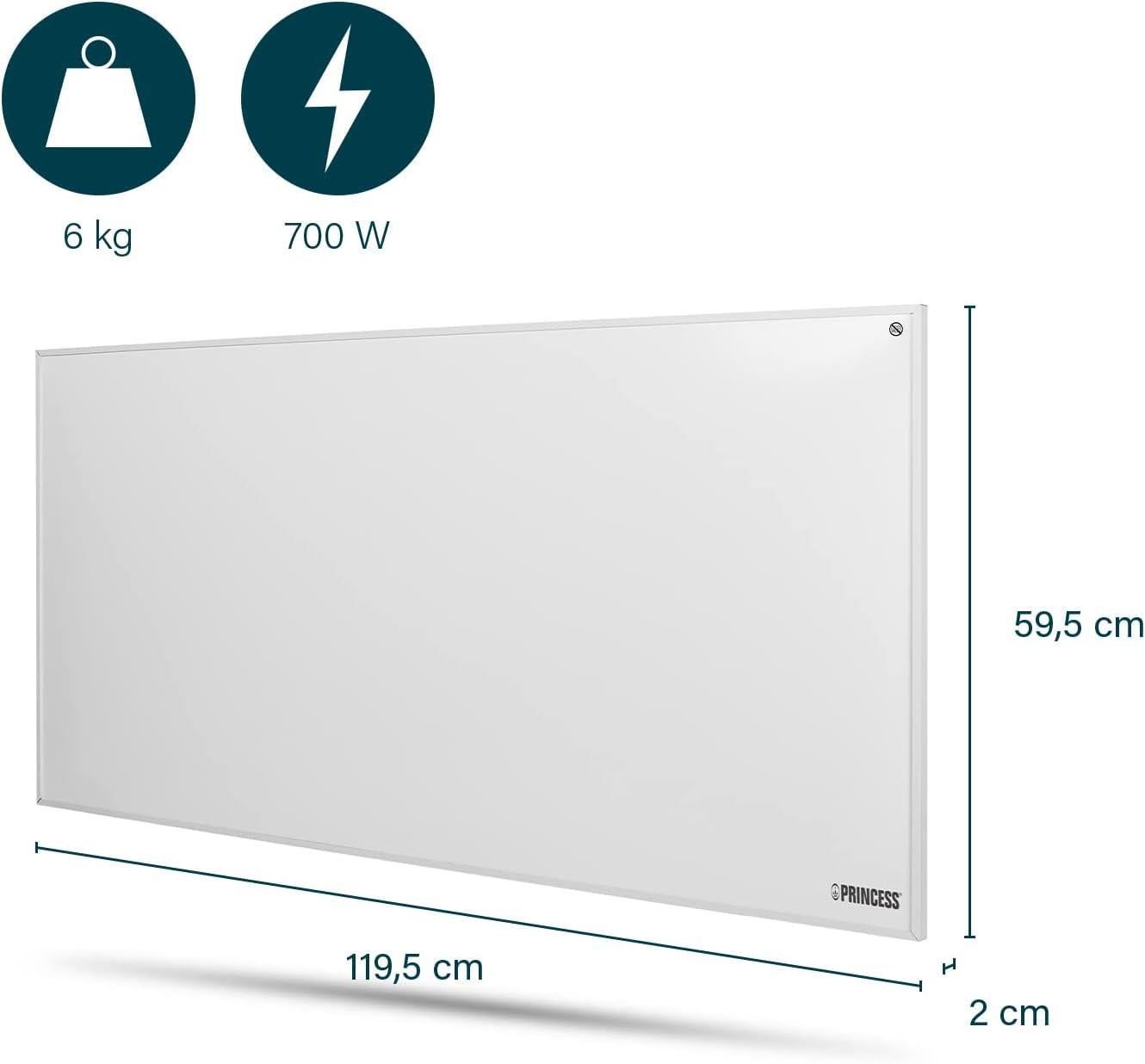 Princess Smart 700w Infrared Panel Heater