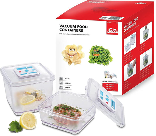 Solis Set of 2 Vacuum Food Containers