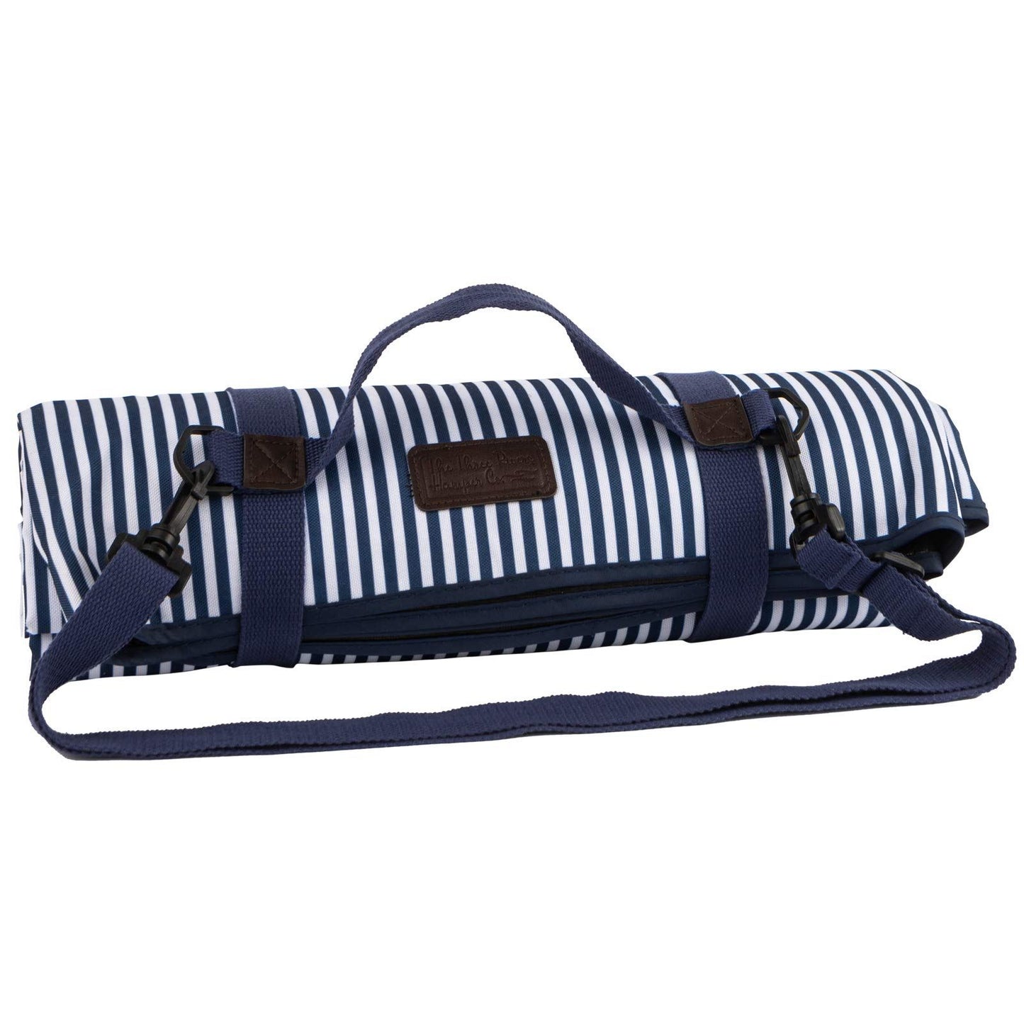 Navigate Three Rivers Navy & White Picnic Blanket
