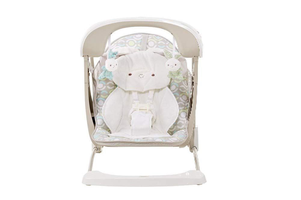 Mattel Fisher-Price Deluxe 2-in-1 Beige Compact Baby Swing