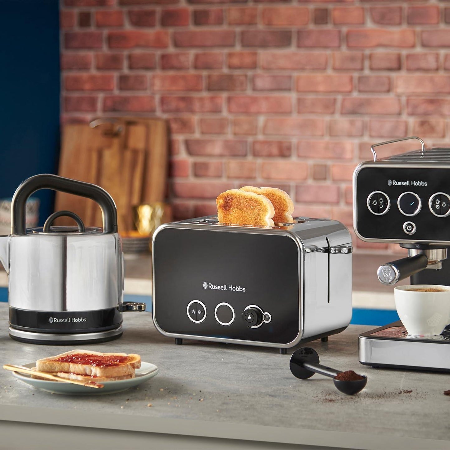 Russell Hobbs Distinctions 2 Slice Black Toaster