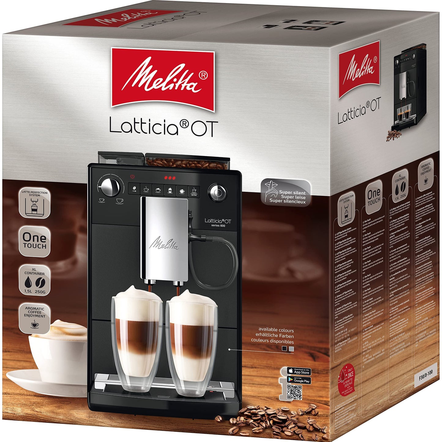 Melitta Frosted black Bean-to-Cup Coffee Machine