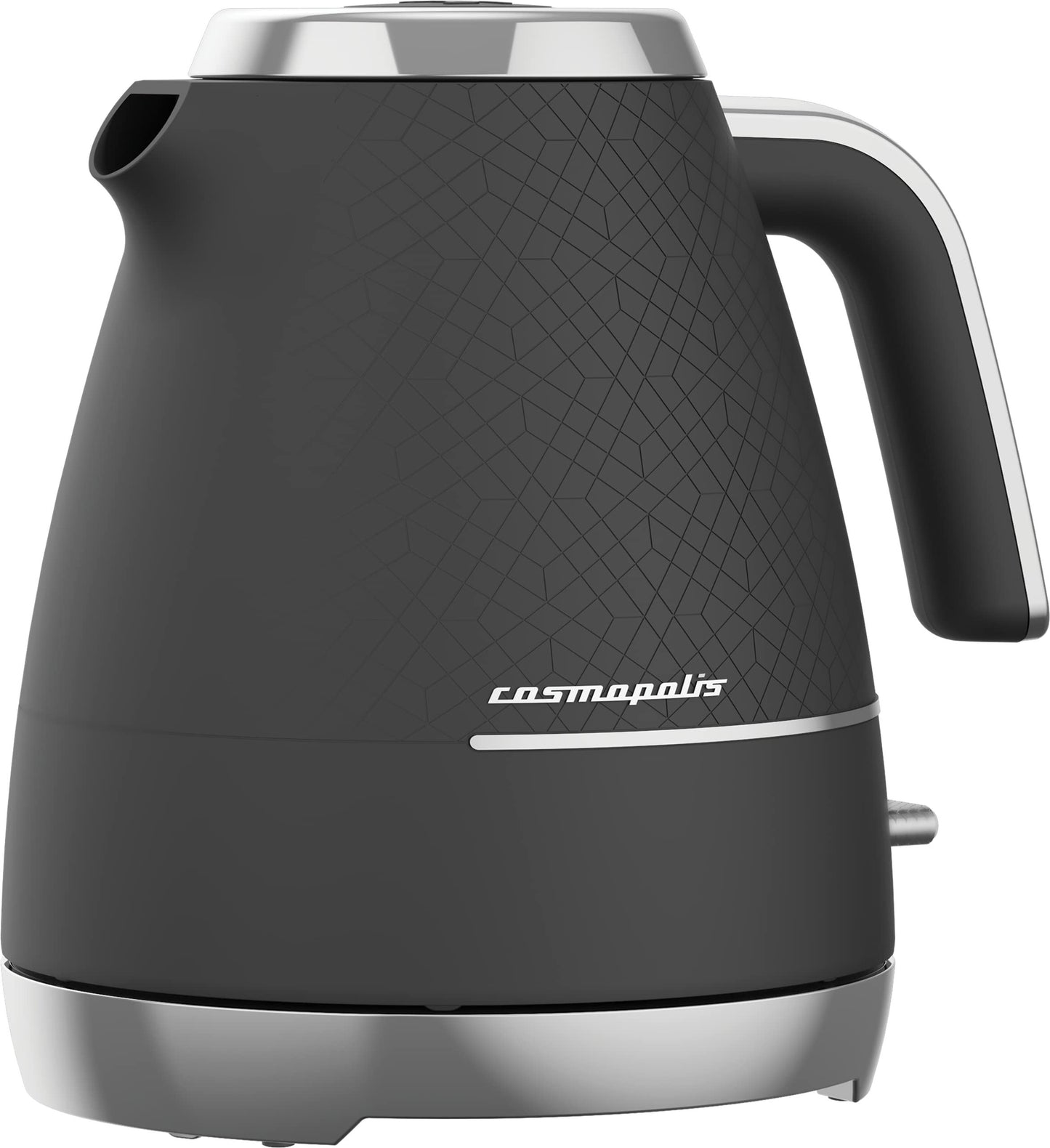 Beko Cosmopolis Retro Black Chrome 1.7L Dome Kettle