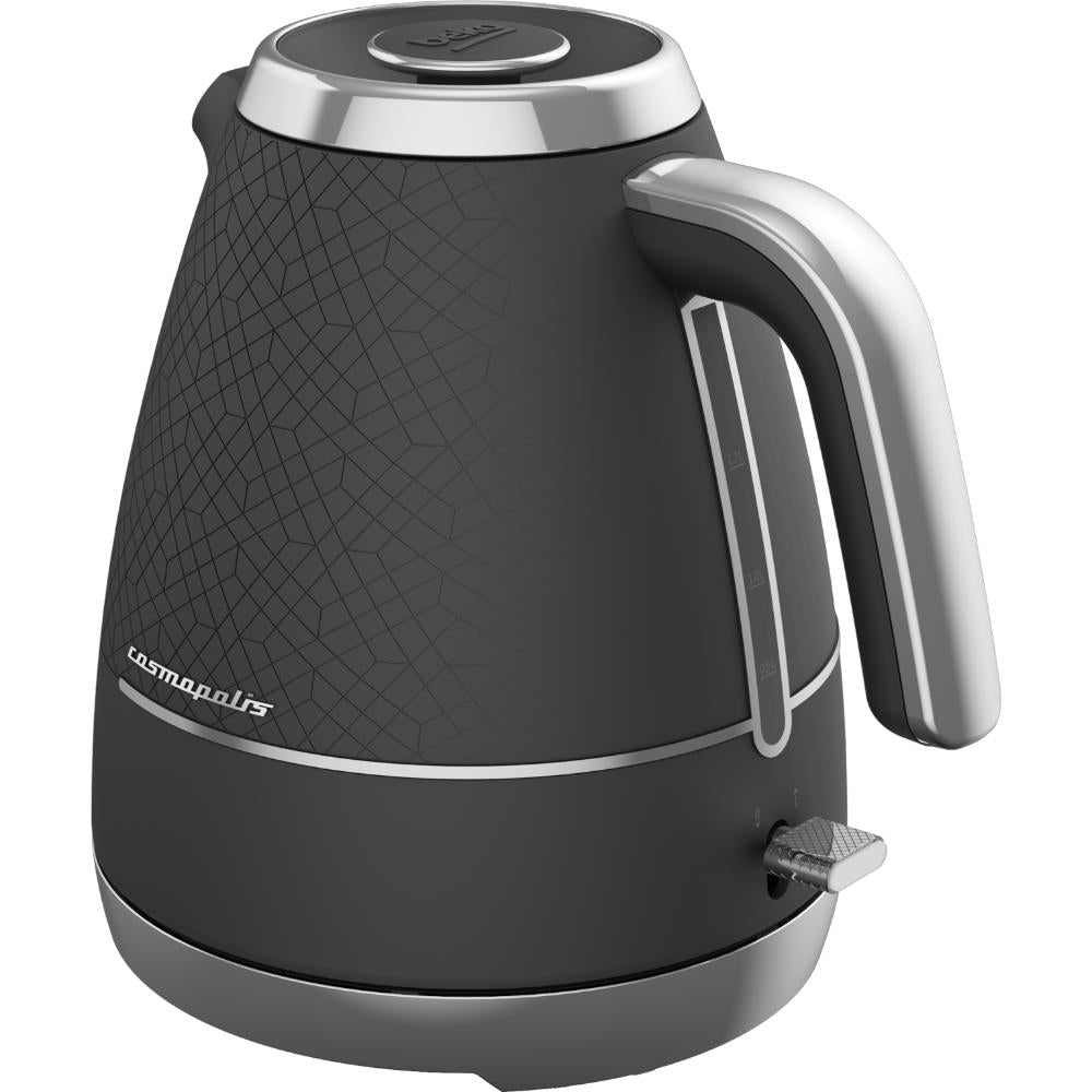 Beko Cosmopolis Retro Black Chrome 1.7L Dome Kettle
