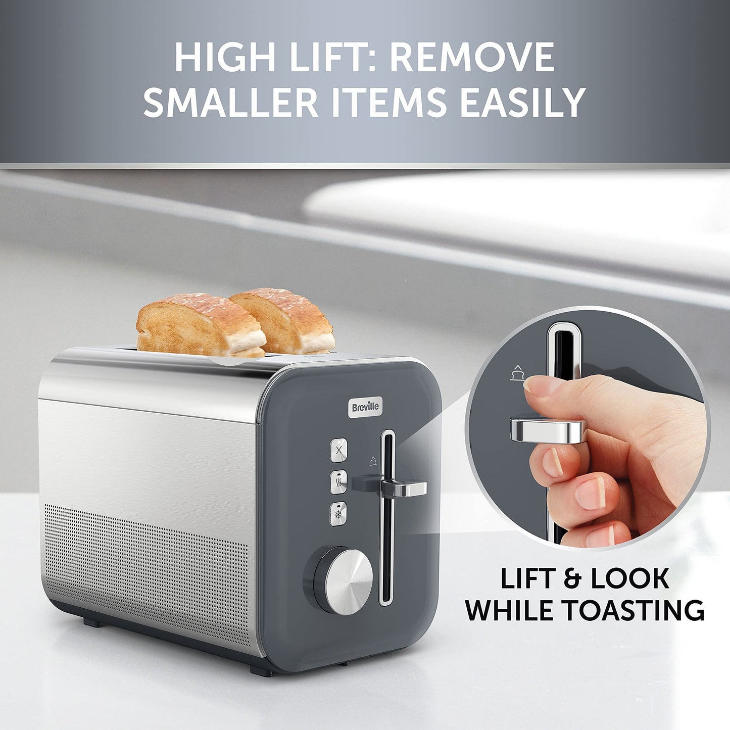 Breville High Gloss 2-Slice Toaster with High-Lift & Wide Slots