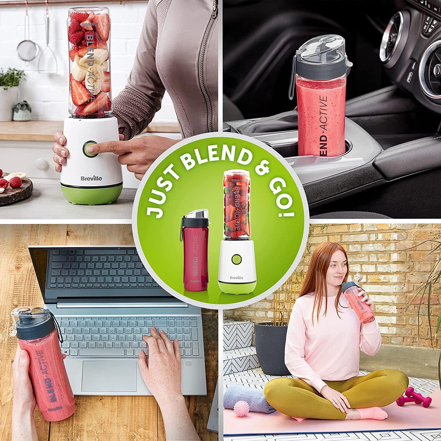 Breville Blend Active Green Personal Blender & Smoothie Maker
