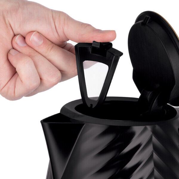 Russell Hobbs 1.7 Litre Groove Kettle Black