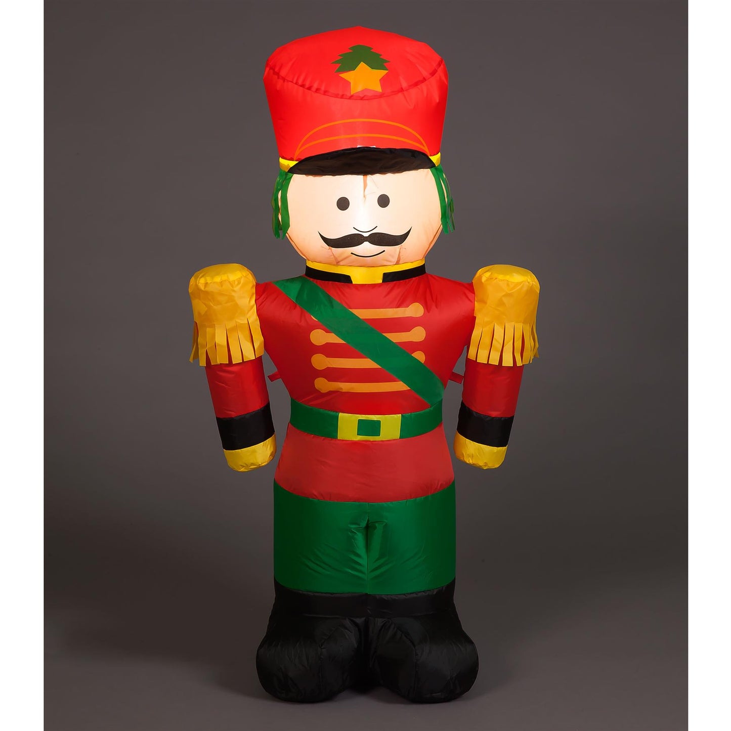 SnowTime 120cm Inflatable Nutcracker With 4 LED Lights and Blower