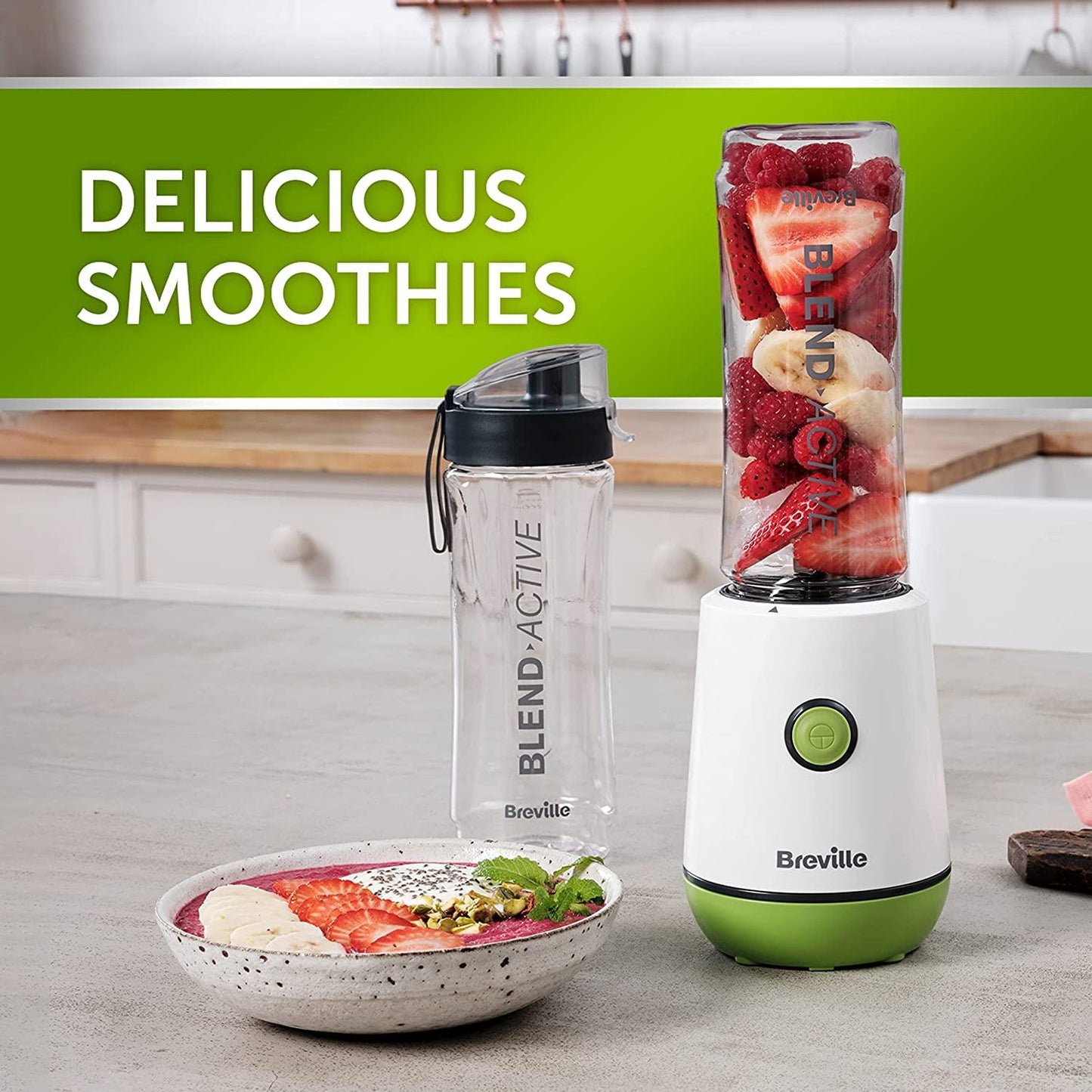 Breville Blend Active Green Personal Blender & Smoothie Maker