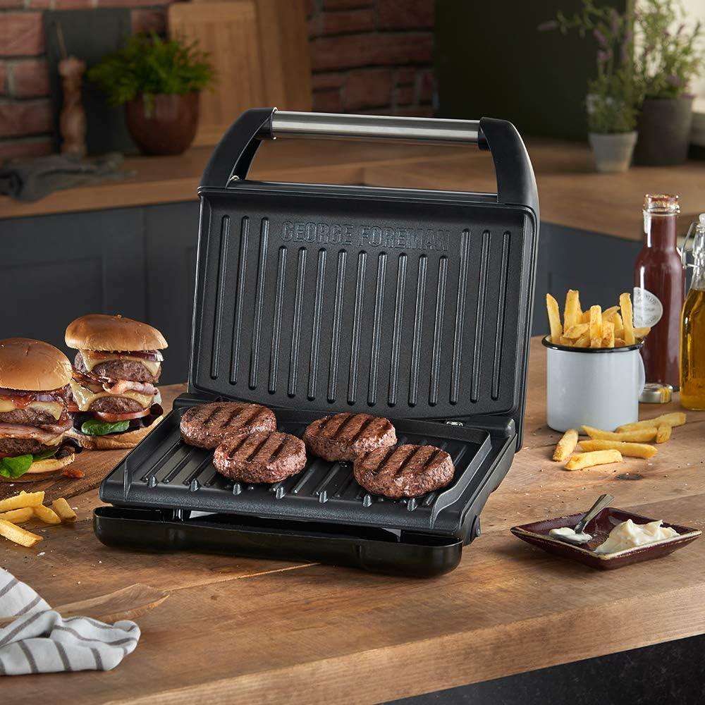 George Foreman Medium Grey Steel Grill