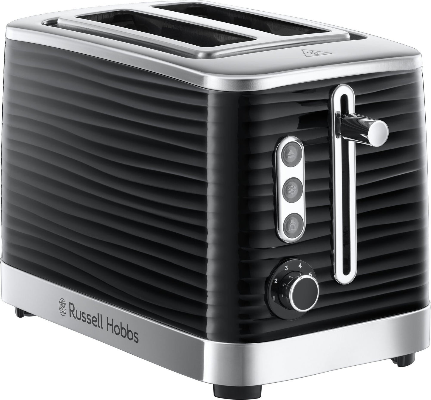 Russell Hobbs Inspire High Gloss Two Slice Toaster Black