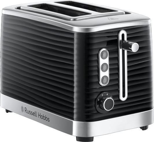 Russell Hobbs Inspire High Gloss Two Slice Toaster Black