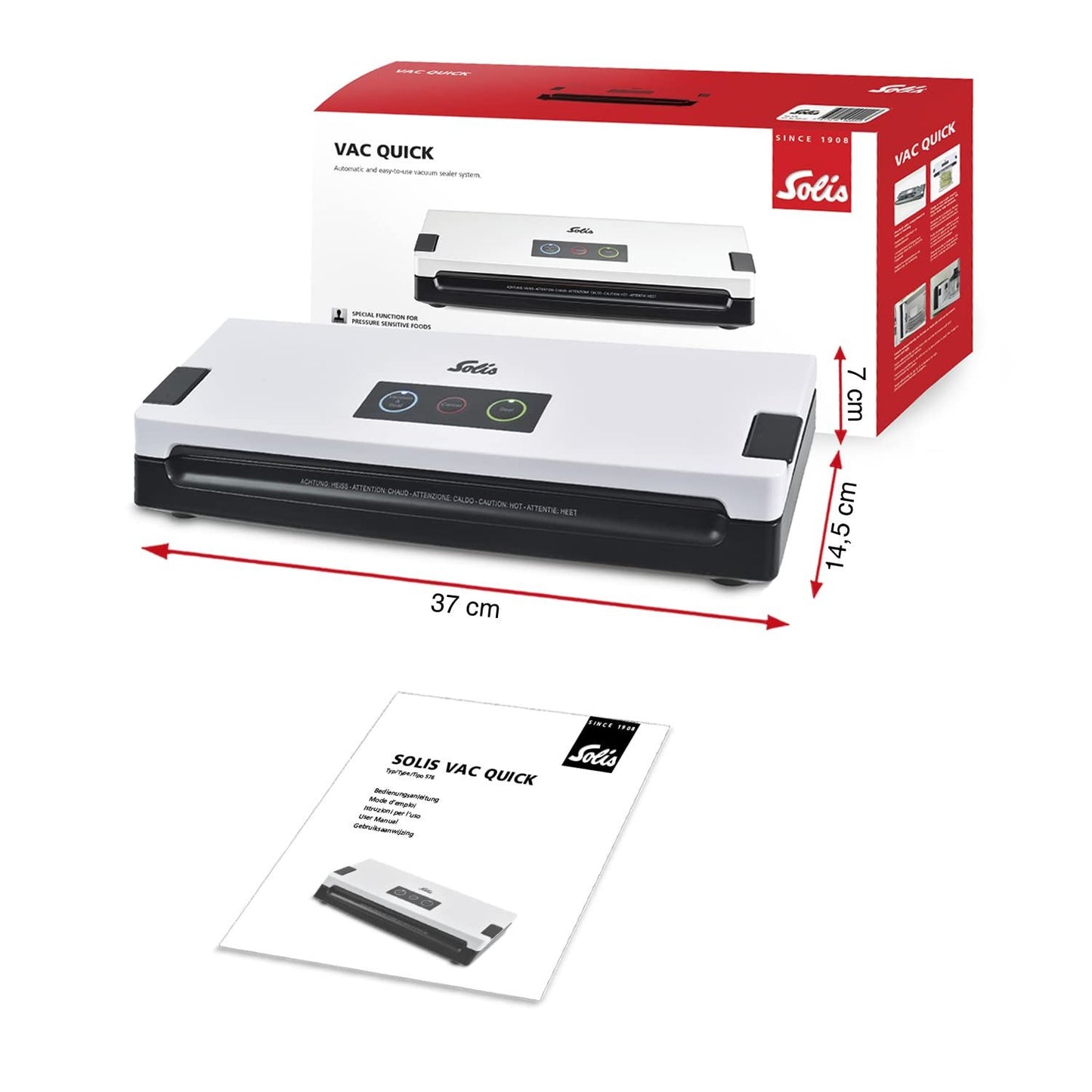 Solis Vac Quick 576 - Fully Automatic Vacuum Sealer Machine