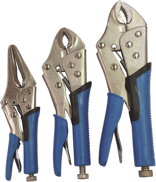 Streetwize 3 Piece Locking Grip Wrench Set