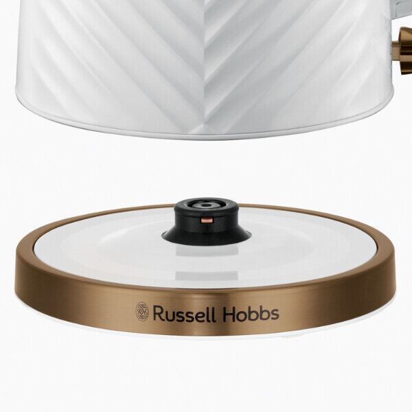 Russell Hobbs 1.7 Litre Groove Kettle White