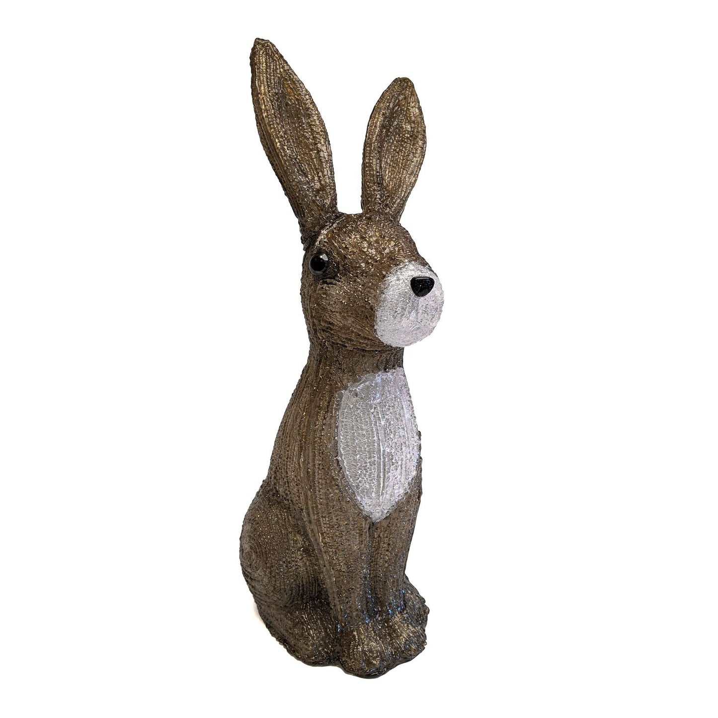 SnowTime 54cm Acrylic Hare With 80 Ice White LEDs