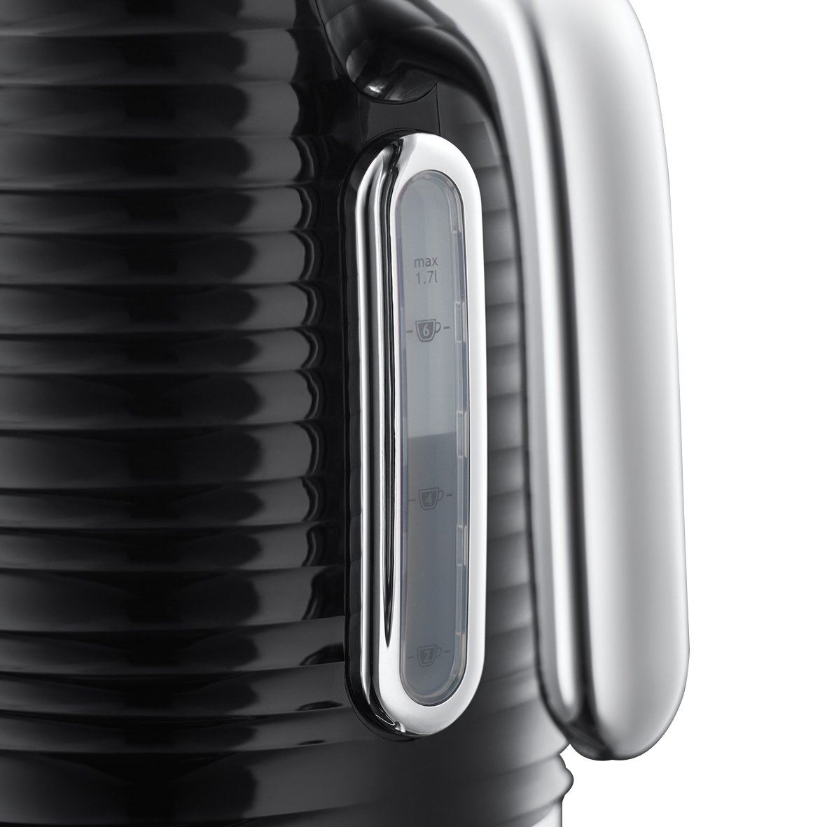 Russell Hobbs Inspire Black & Chrome 1.7L Electric Kettle