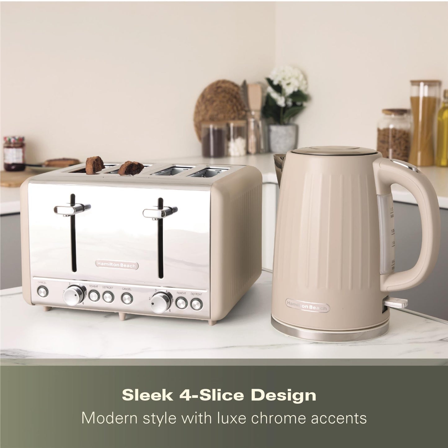 Hamilton Beach Harmony 4 Slice Toaster Cappuccino