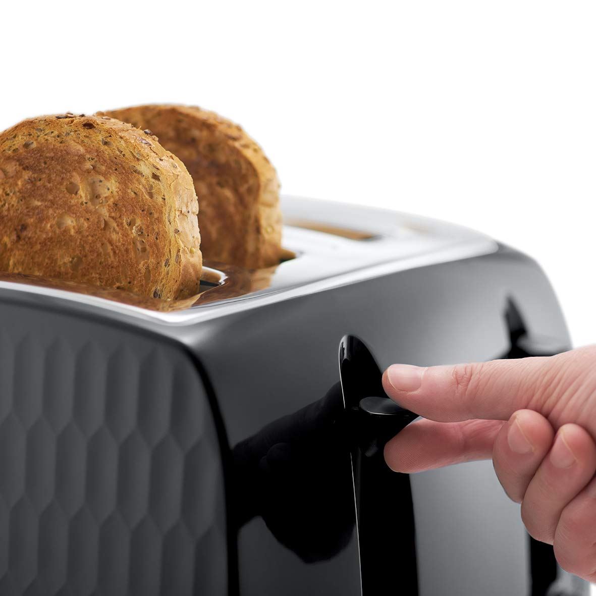 Russell Hobbs Contemporary Honeycomb Design 4 Slice Toaster