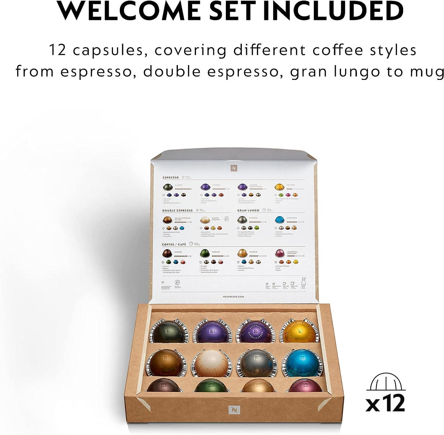 Nespresso Vertuo Pop Coffee Pod Machine by Krups, Coconut White, XN920140