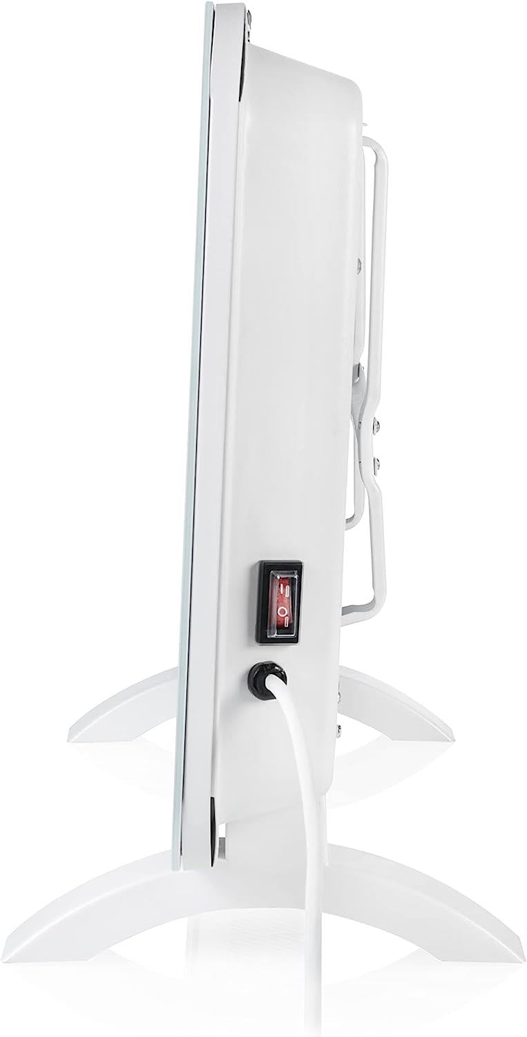 Princess Smart 1000w White Glass Panel Heater