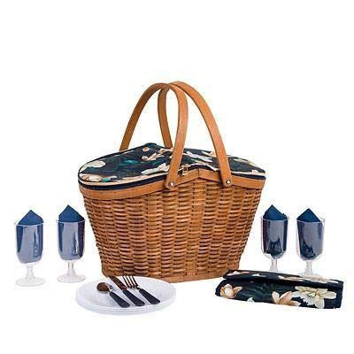 Navigate Summerhouse Java 4 Person Insulated Picnic Basket Cooler