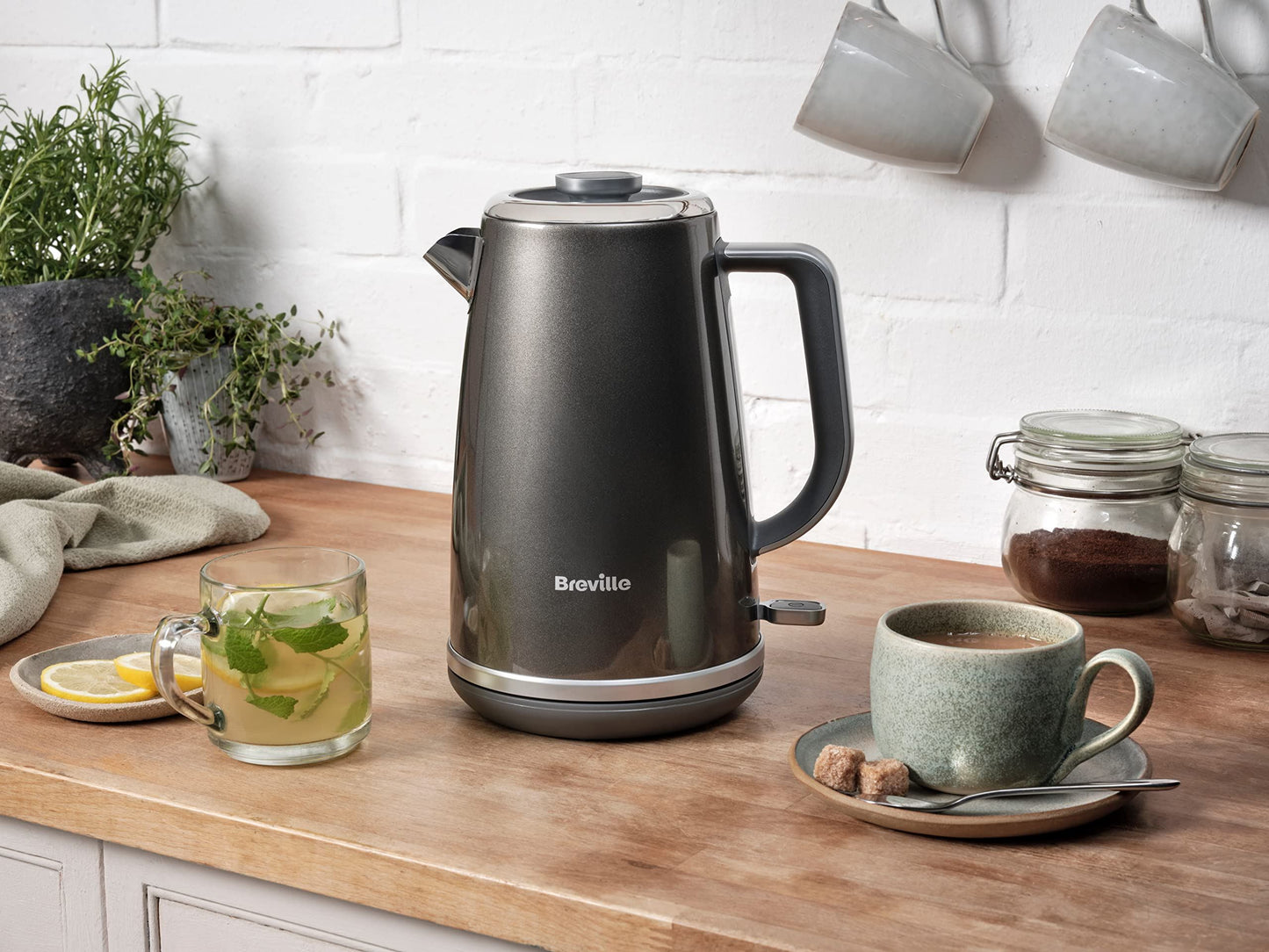 Breville Aura Shimmer Grey Kettle