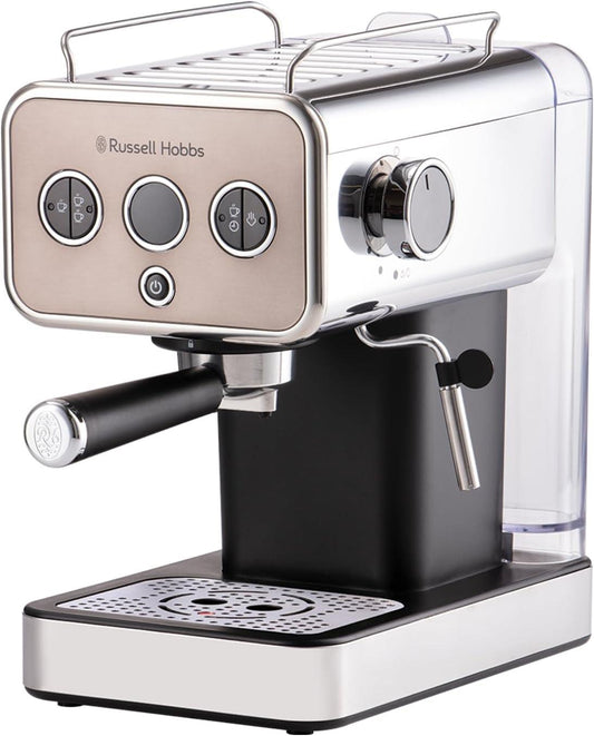 Russell Hobbs Distinctions Titanium Espresso Coffee Machine
