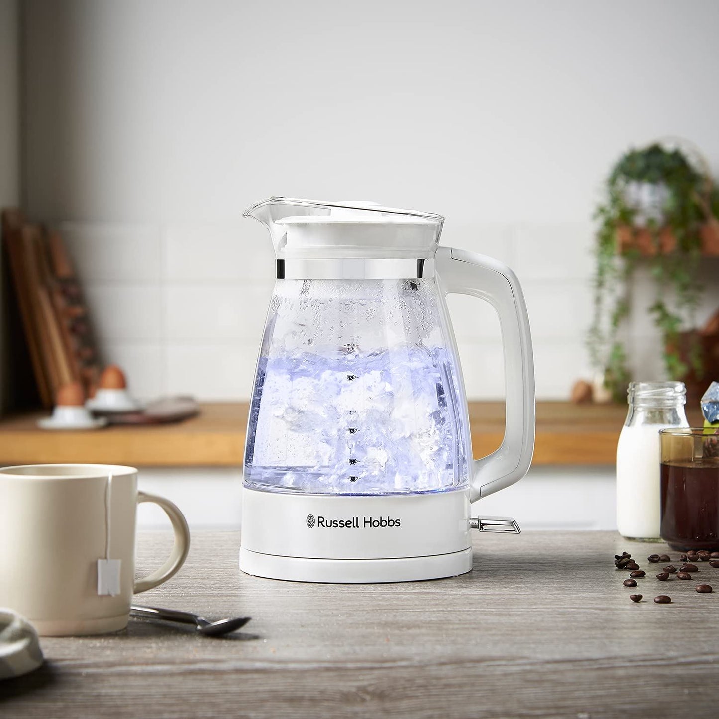 Russell Hobbs Classic White Glass Kettle