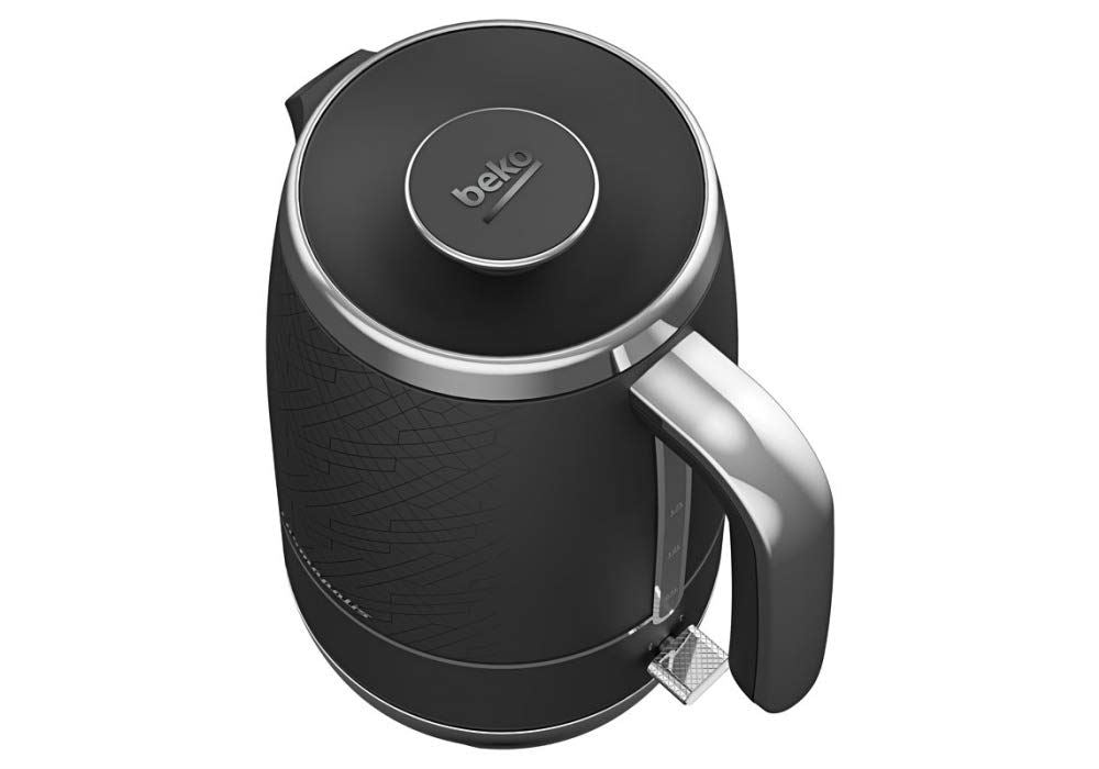 Beko Cosmopolis Retro Matte Black & Chrome Jug Kettle