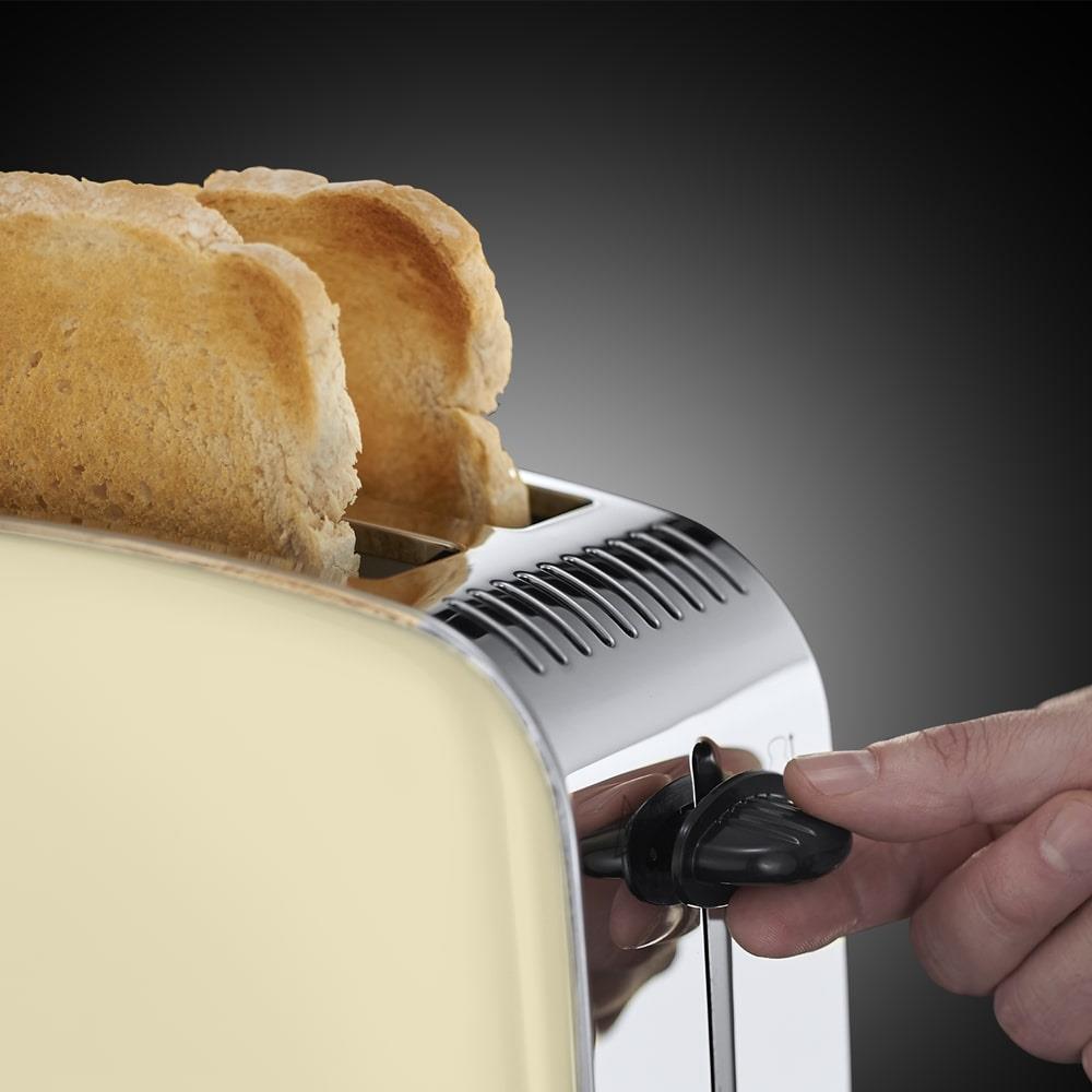 Russell Hobbs Colours Plus Cream 2 Slice Toaster