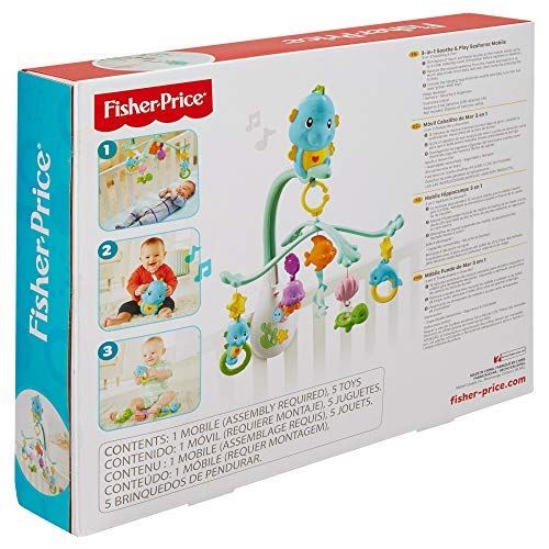 Fisher Price 3-in-1 Soothe and Play Seahorse Mobile