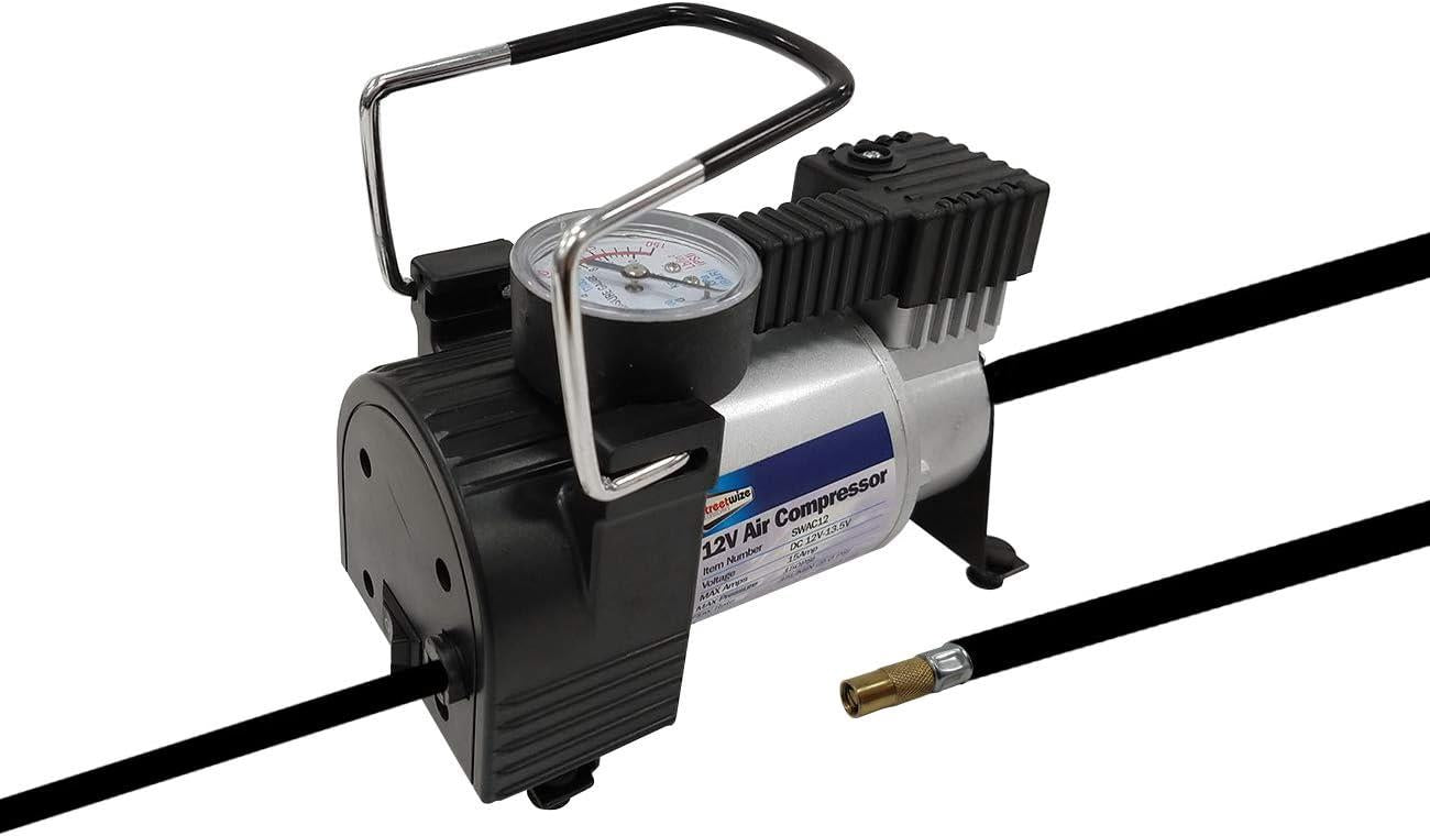 Streetwize 150PSI 12V Tornado Metal Air Compressor