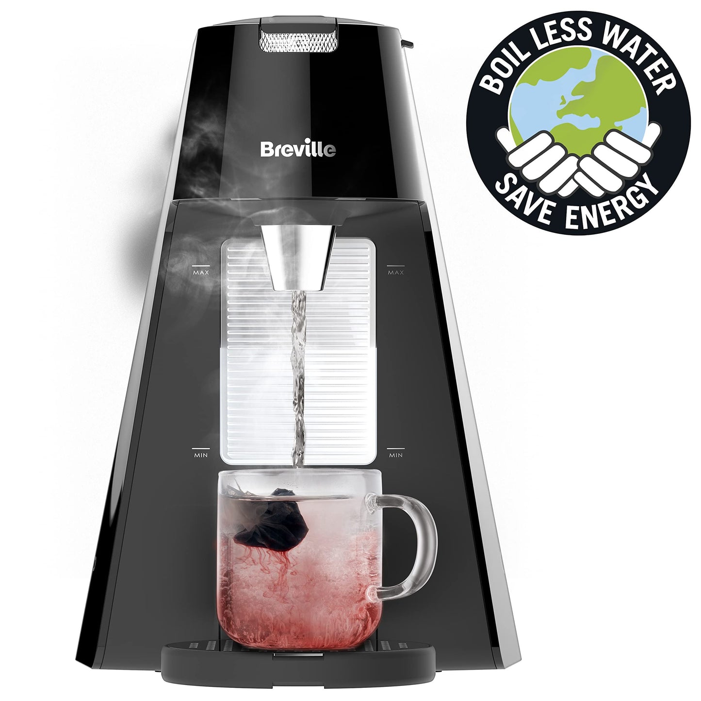 Breville HotCup Gloss Black Hot Water Dispenser