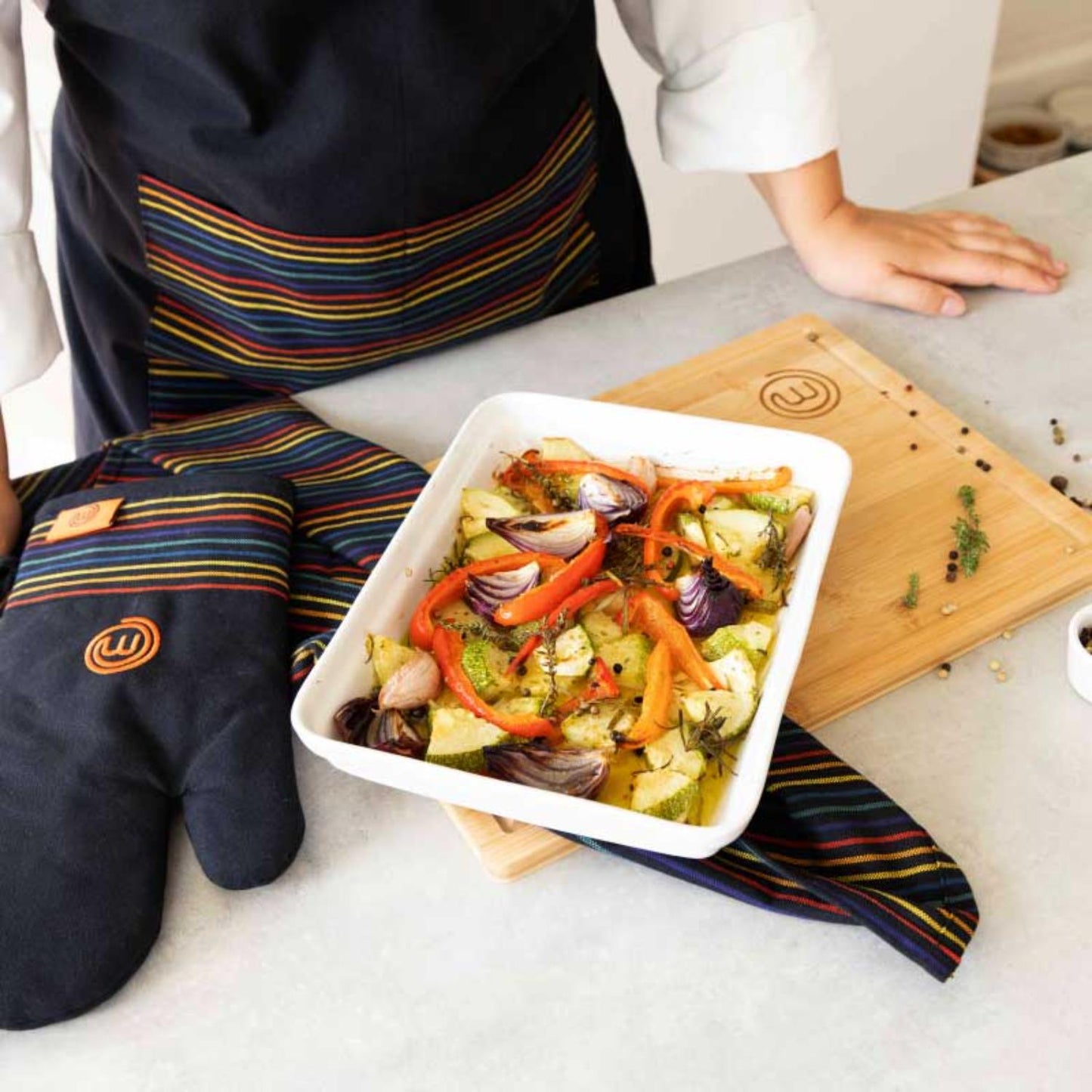 MasterChef Vivid Collection 4pc Kitchen Towel Set