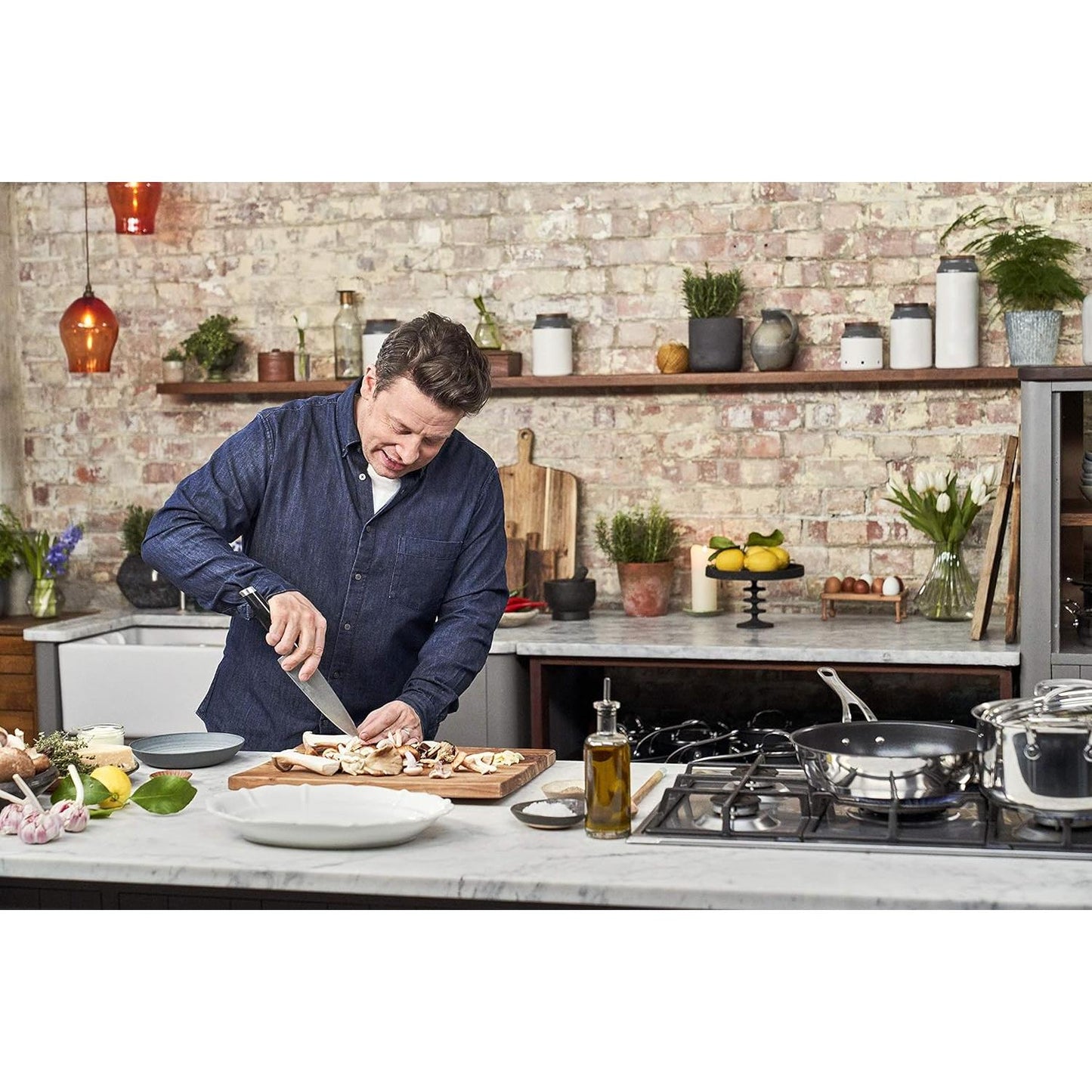 Jamie Oliver Cooks Classics Stainless Steel 24cm Sautepan