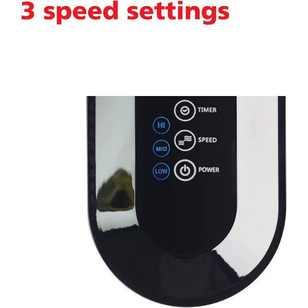 Solis Easy Breezy Tower Fan Wood Effect