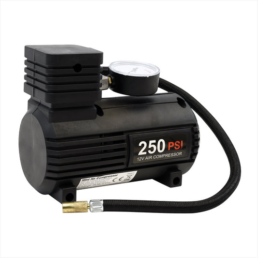 Streetwize 250PSI 12V Compact Analogue Air Compressor
