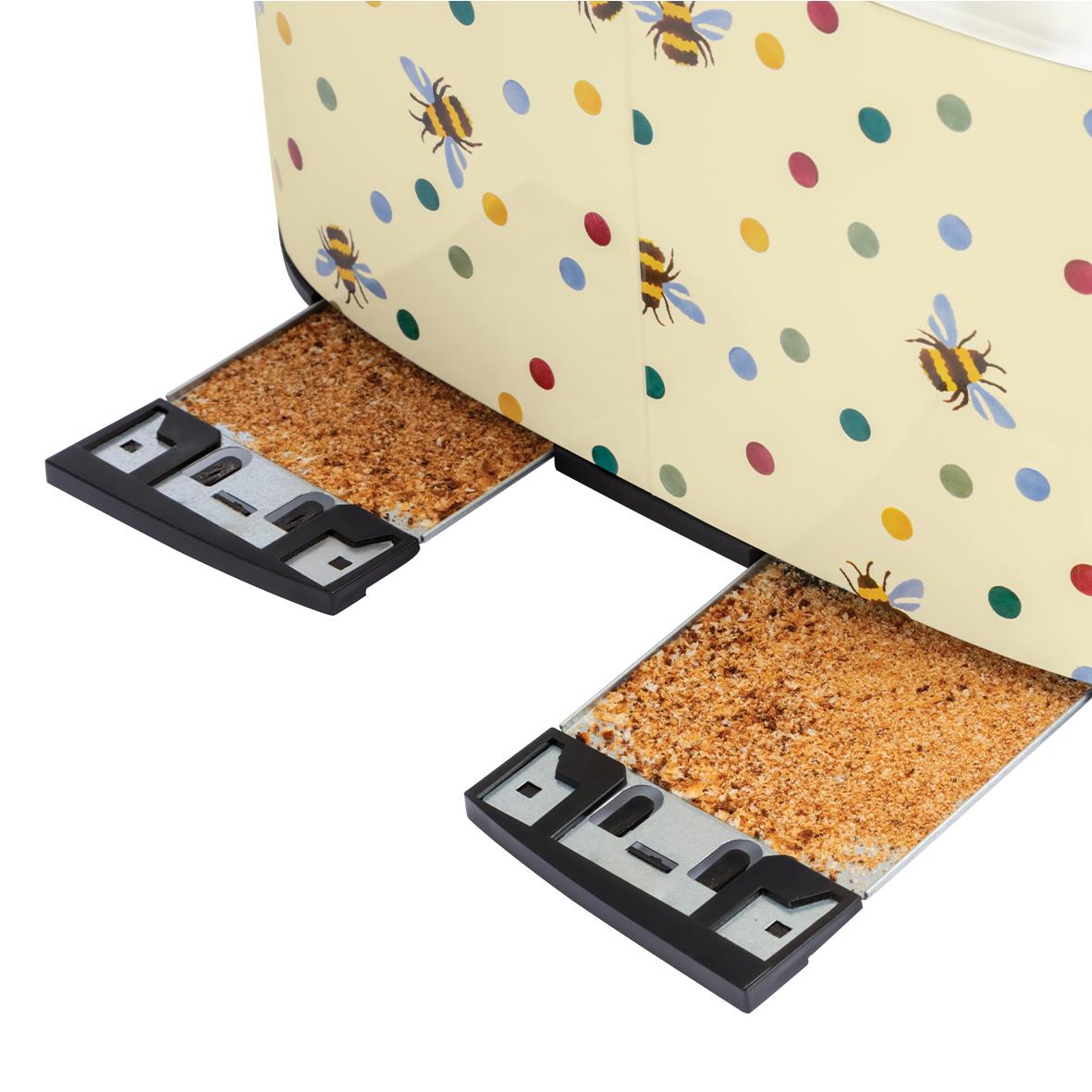 Russell Hobbs Emma Bridgewater Bumblebee & Polka Dot 4 Slice Toaster