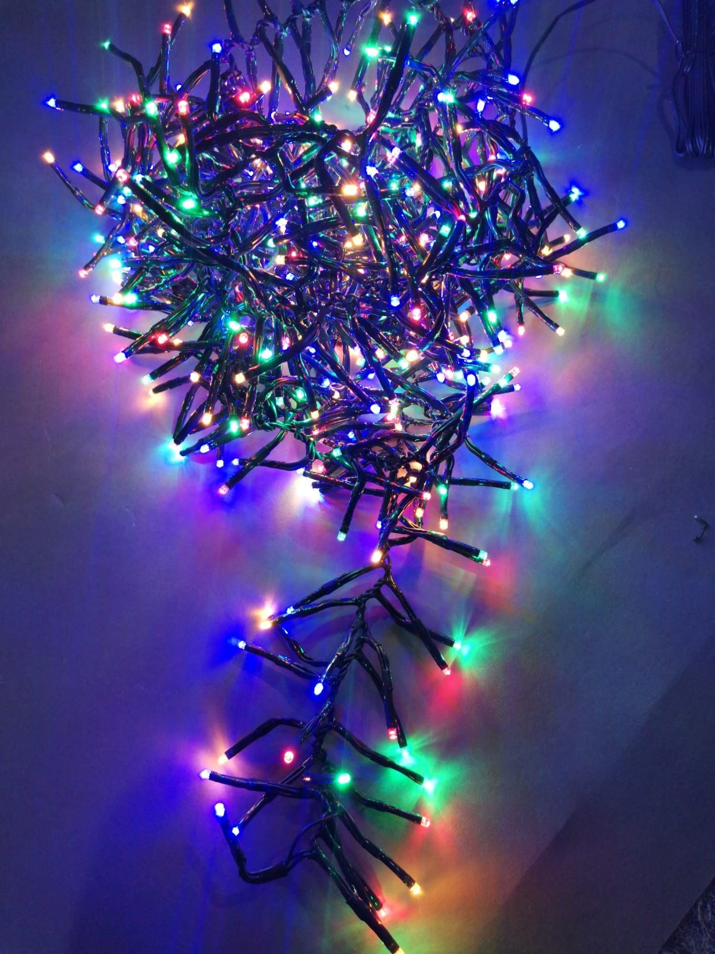 SnowTime 480 Multi Coloured LED Cluster Tree Lights With Timer