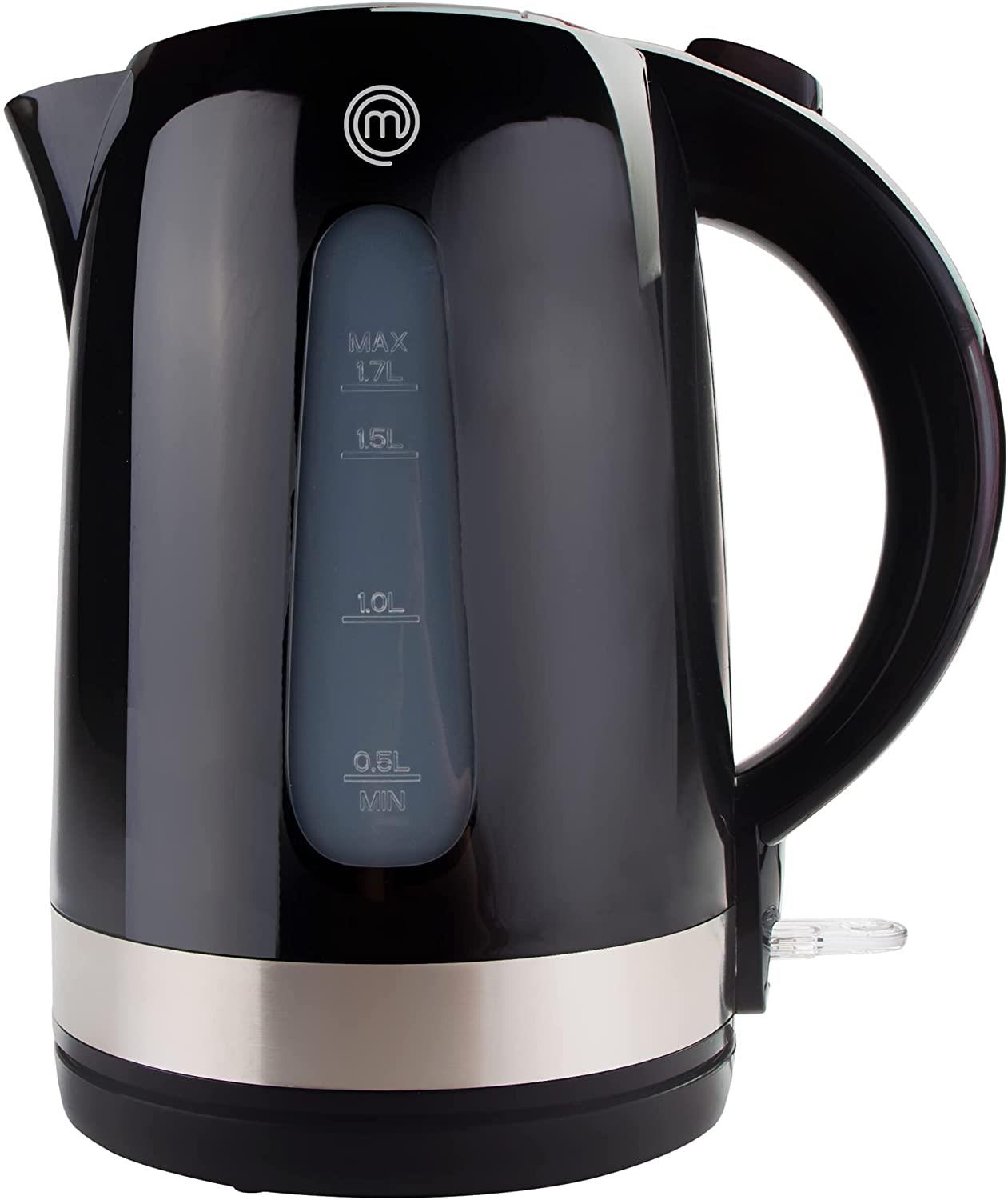 MasterChef Black 1.7L Electric Kettle