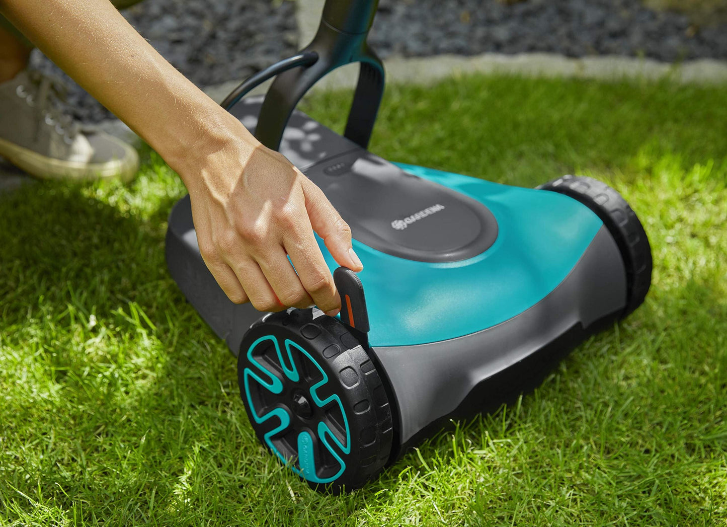 Gardena Battery Lawnmower without battery: Manual lawnmower