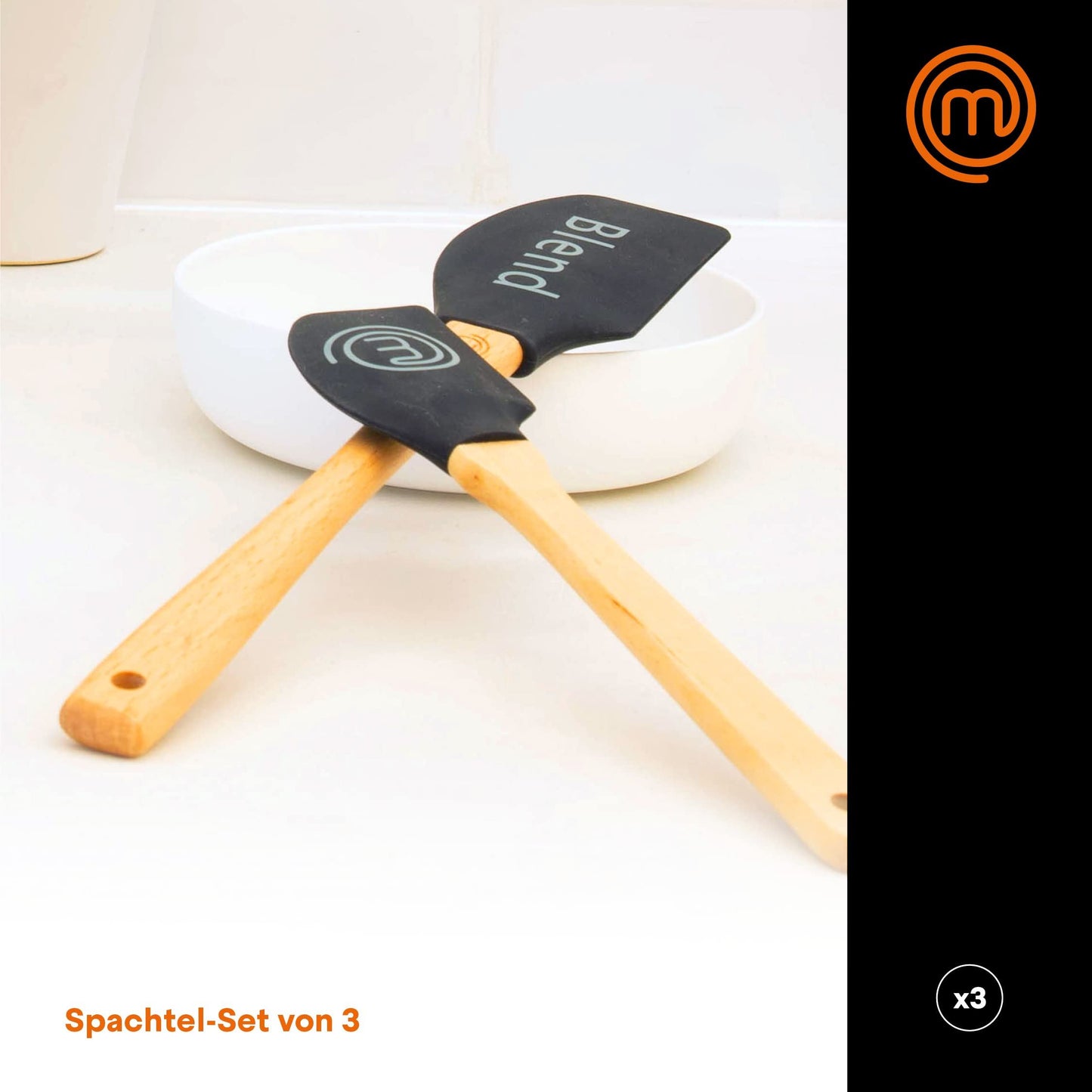 MasterChef 3 Piece Silicone Spatula Set