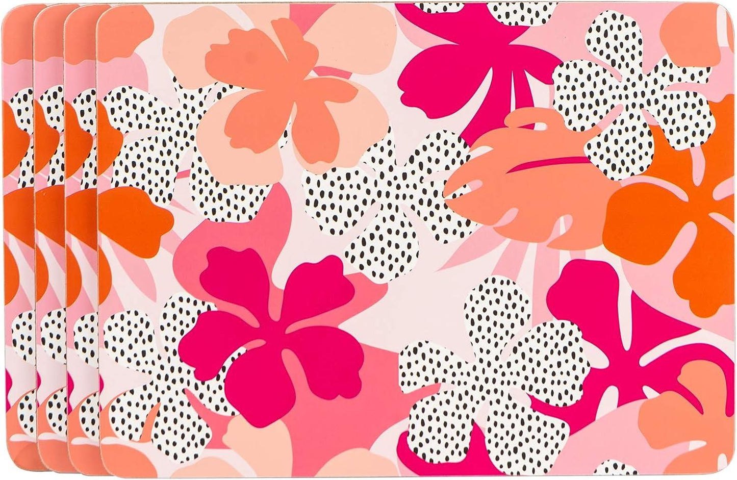 Navigate Tribal Fusion Multicoloured Floral Placemats - Set of 4
